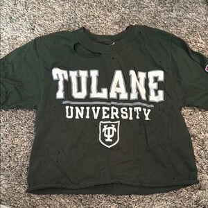 Champion Dark Green Tulane University Tee